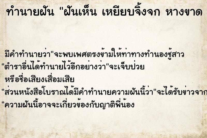 ทำนายฝัน ฝันเห็น เหยียบจิ้งจก หางขาด เหยียบจิ้งจก หางขาด 